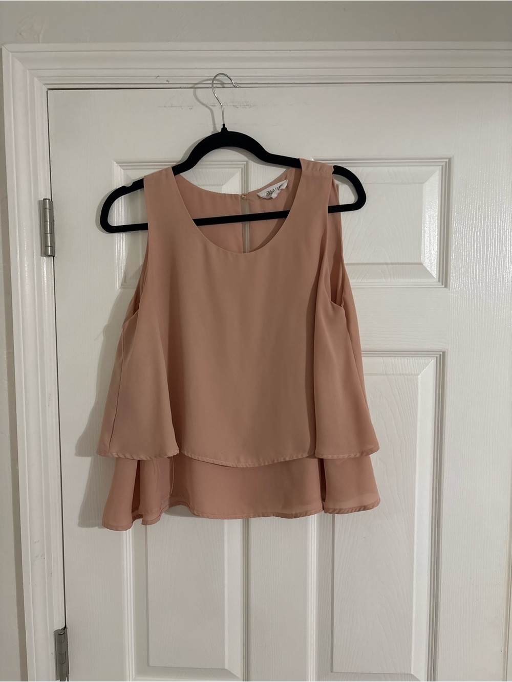 Stella Luce Layered Chiffon Camisole - Blush